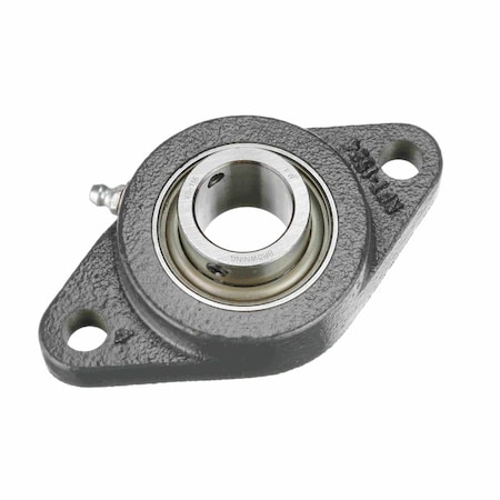 Mounted Ball Bearing, Two Bolt Flange, Setscrew